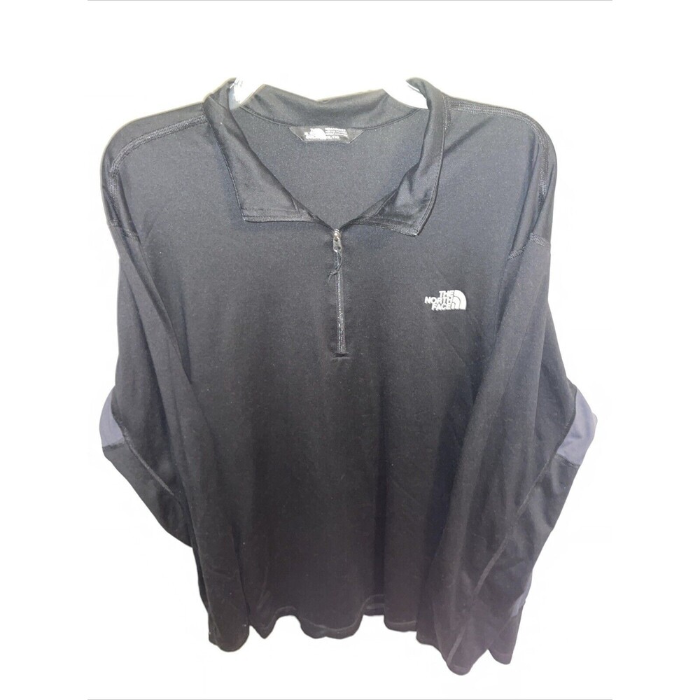 The North Face Men’s Athletic Shirt Sz 2XL Black Athleisure Golf Tennis Fishing